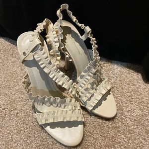 Cream Strappy Heals